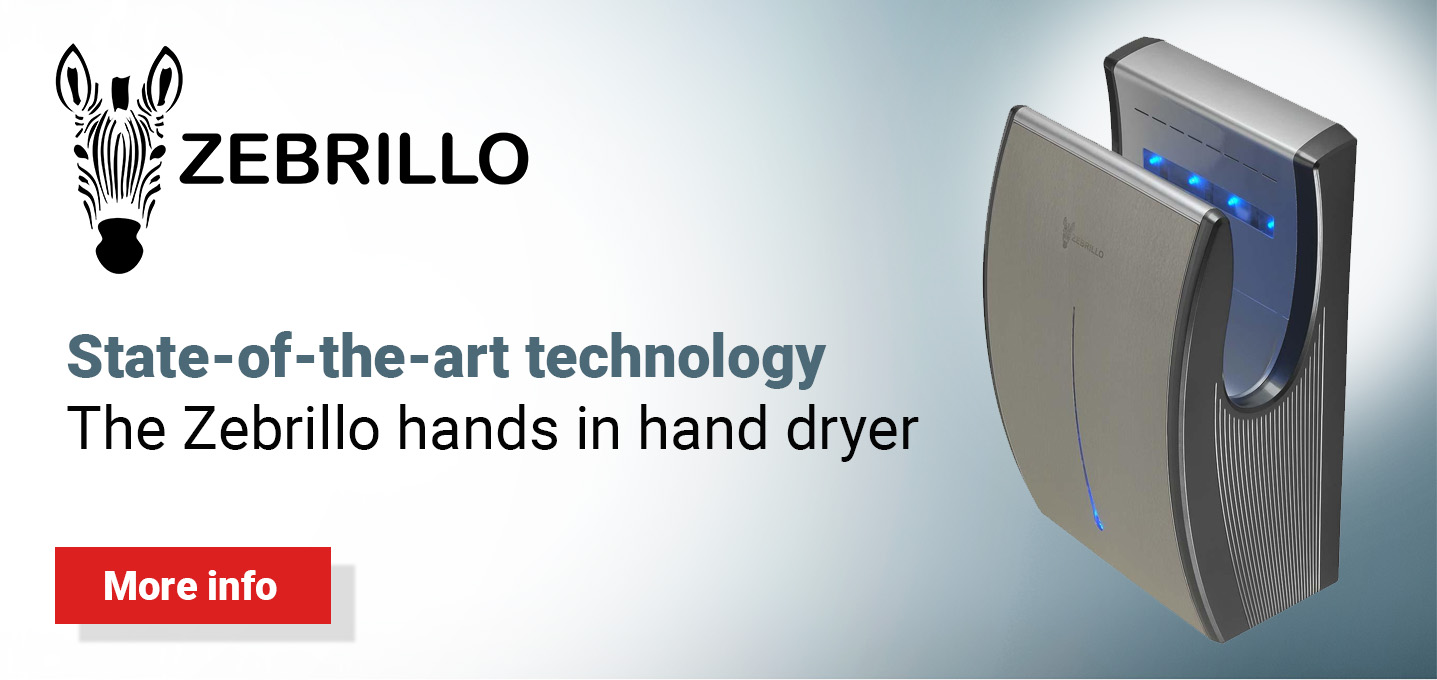 Zebrillo hands in hand dryer state of the art technology